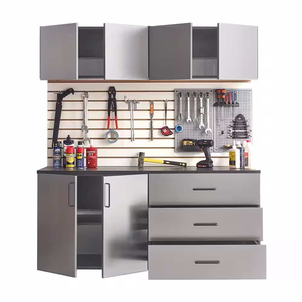 Garage TECH Astro Series 64 in. W x 79 in. H x 20 in. D Garage Cabinet Set C ( 5- Piece )