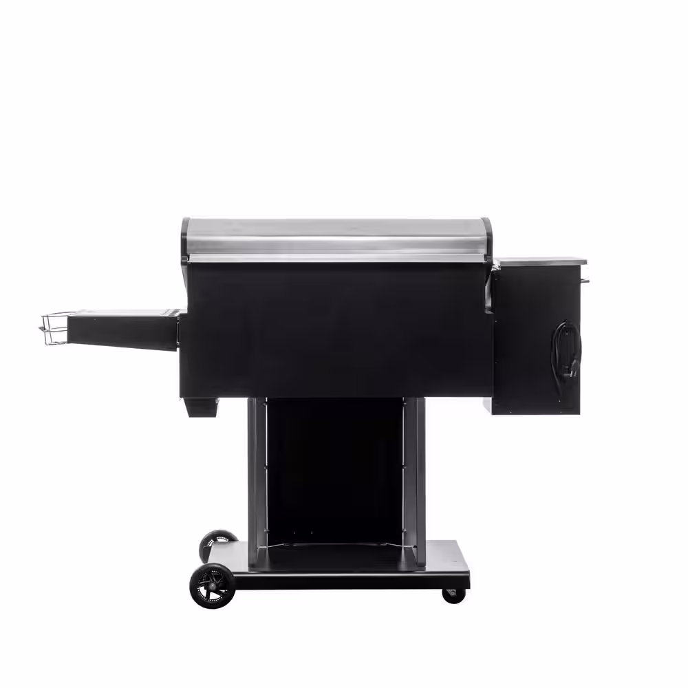 USSC GRILLS USG890SS Wood Pellet Grill Smoker in Stainless Steel with Searing Station