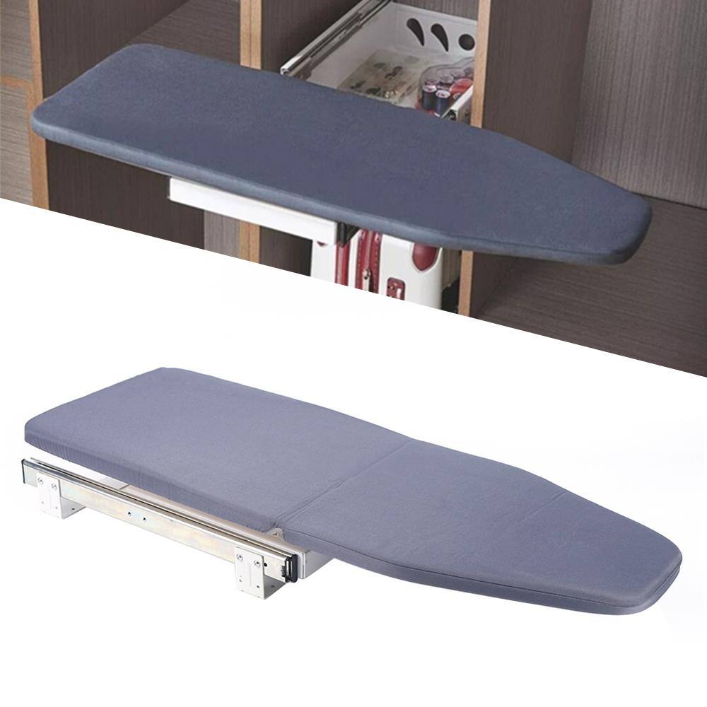 None 31.9 in. x 12.2 in. Gray Closet Pull-Out Ironing Board