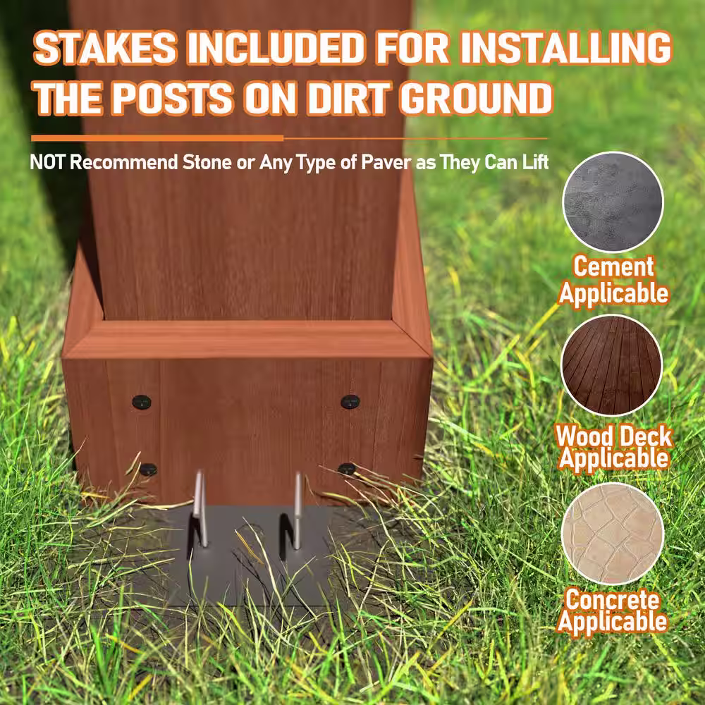 VEIKOUS 14 ft. x 12 ft. Cedar Outdoor Patio Wooden Pergola