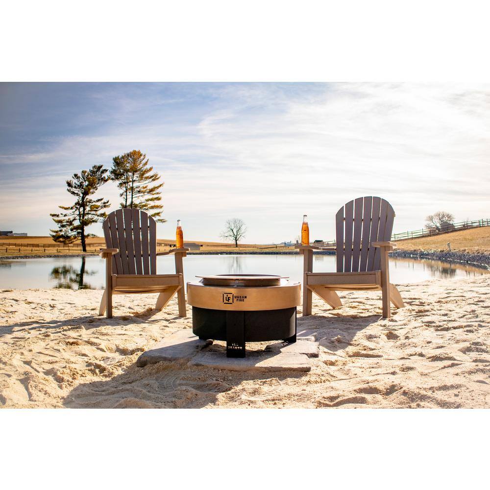 None The Hearth 13 in. H Carbon Edition Steel Fire Pit with Smokeless Technology