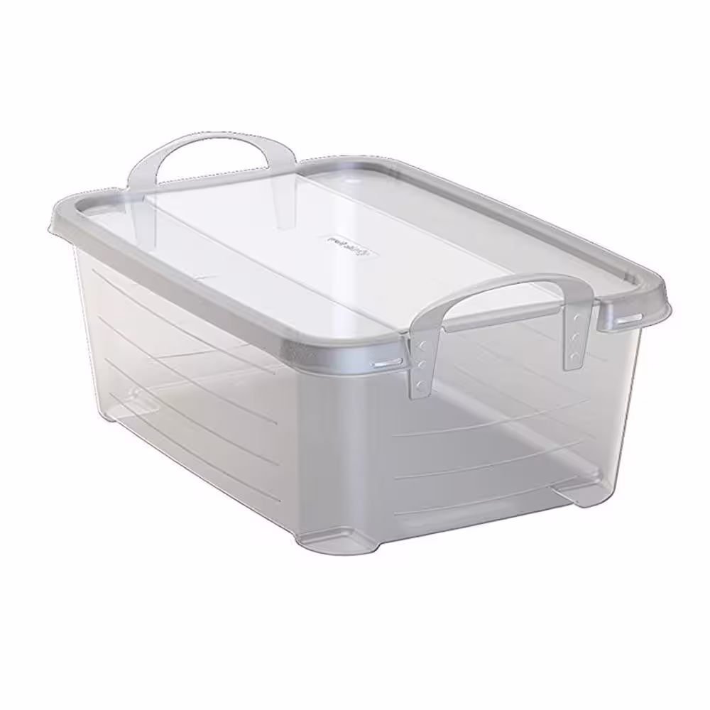 Life Story 14 Qt. Clear Closet Organization Storage Box Container (6-Pack)