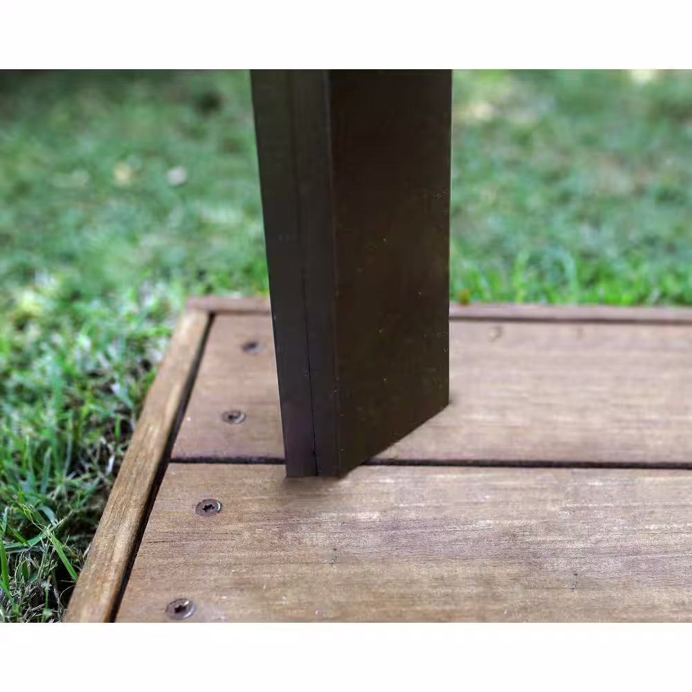 CANOPIA by PALRAM Austin 6 ft. x 8 ft. Black/Gray Opaque BBQ Garden Gazebo