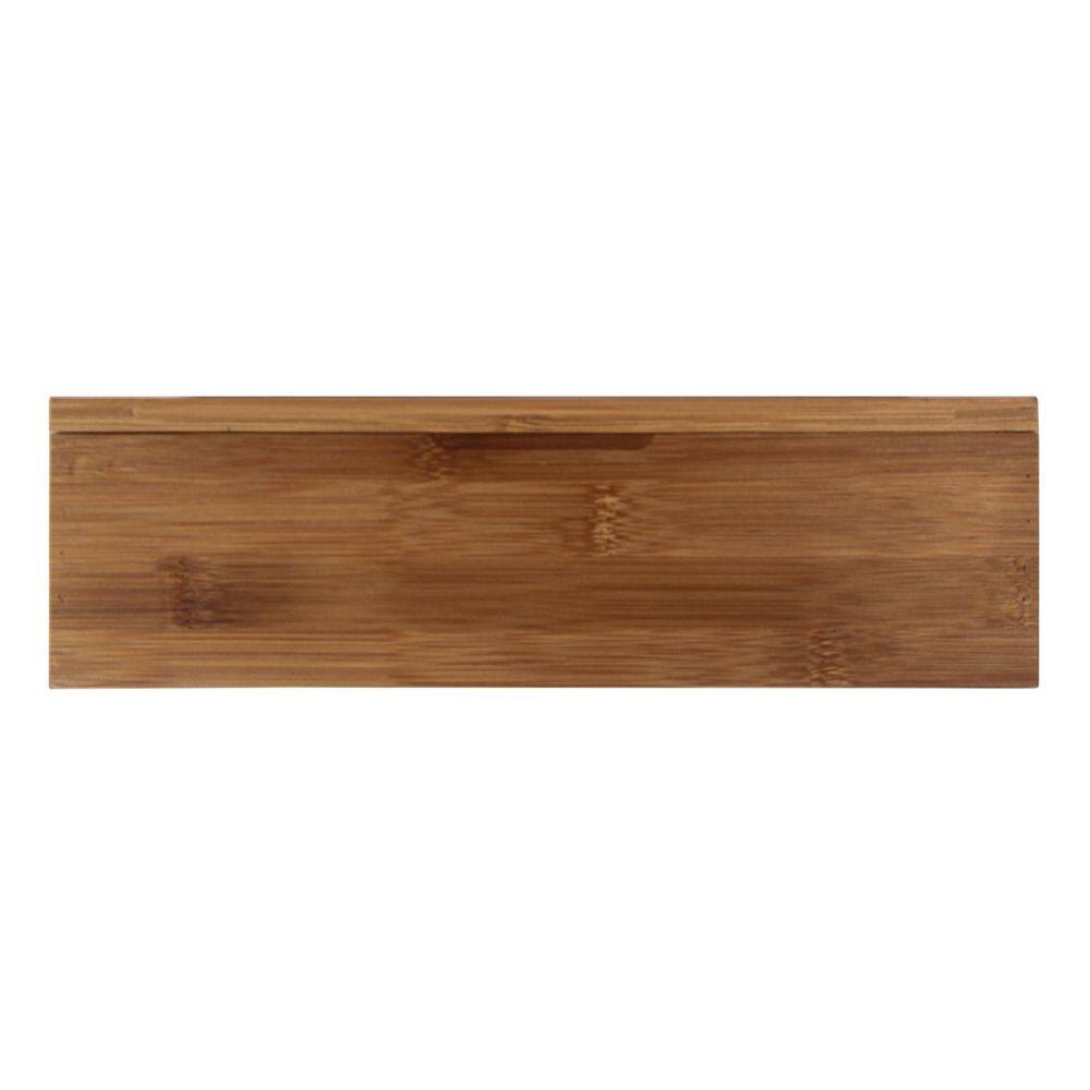 Oceanstar 8-Compartment Bamboo Tea Box with Hinged Lid