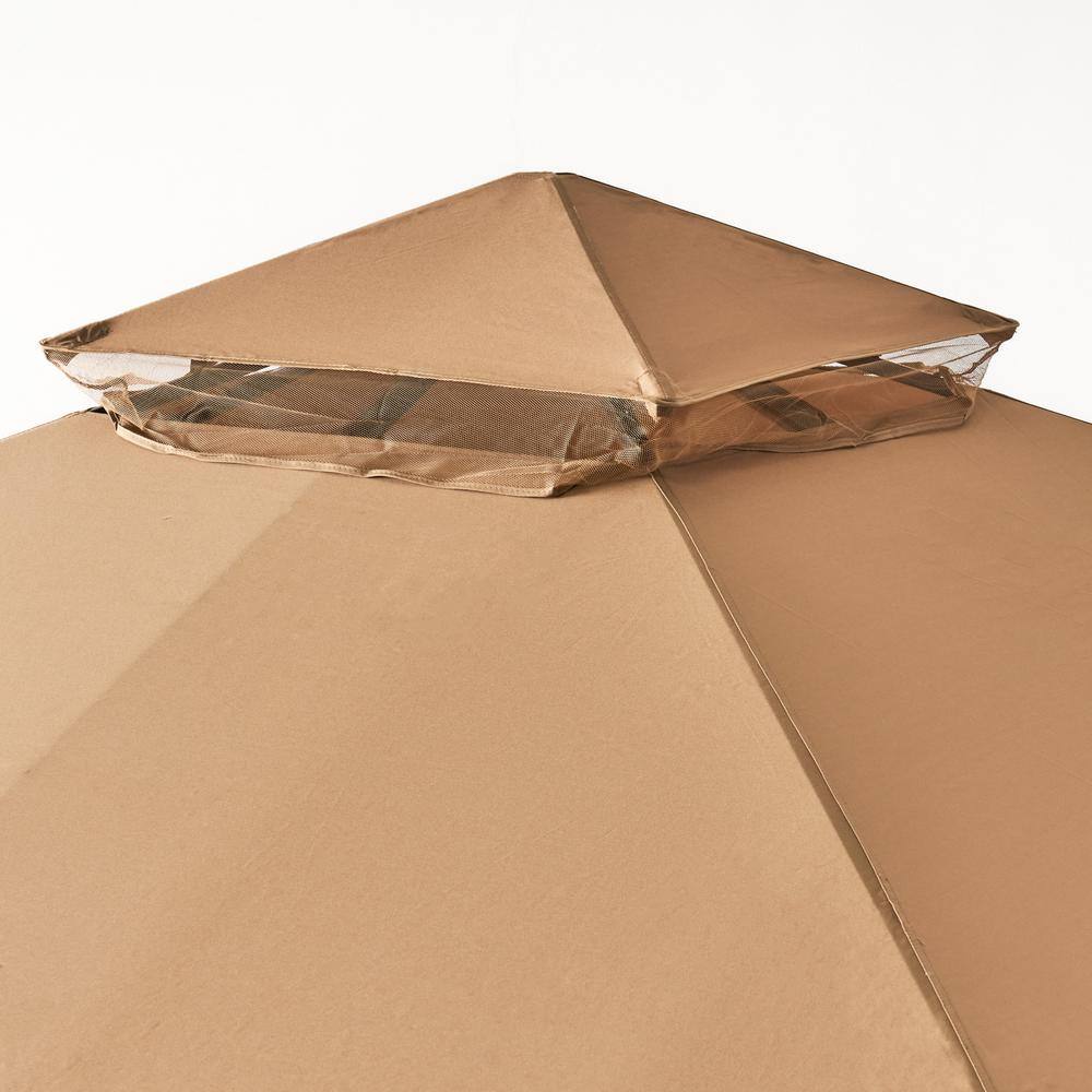 Noble House Skyline 10 ft. x 10 ft. Nutmeg Gazebo