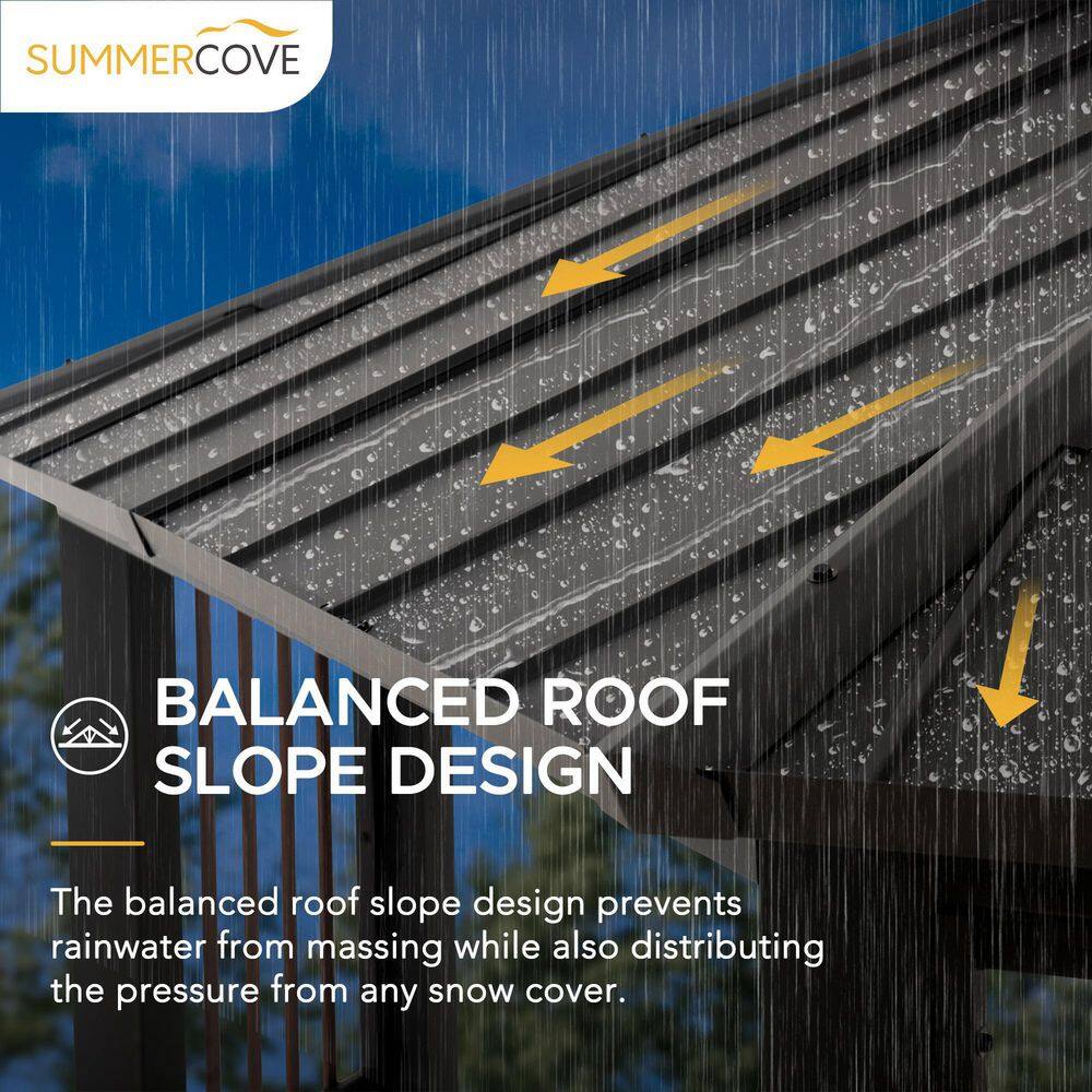 Sunjoy Rockwood 11 ft. x 13 ft. Hardtop Gazebo