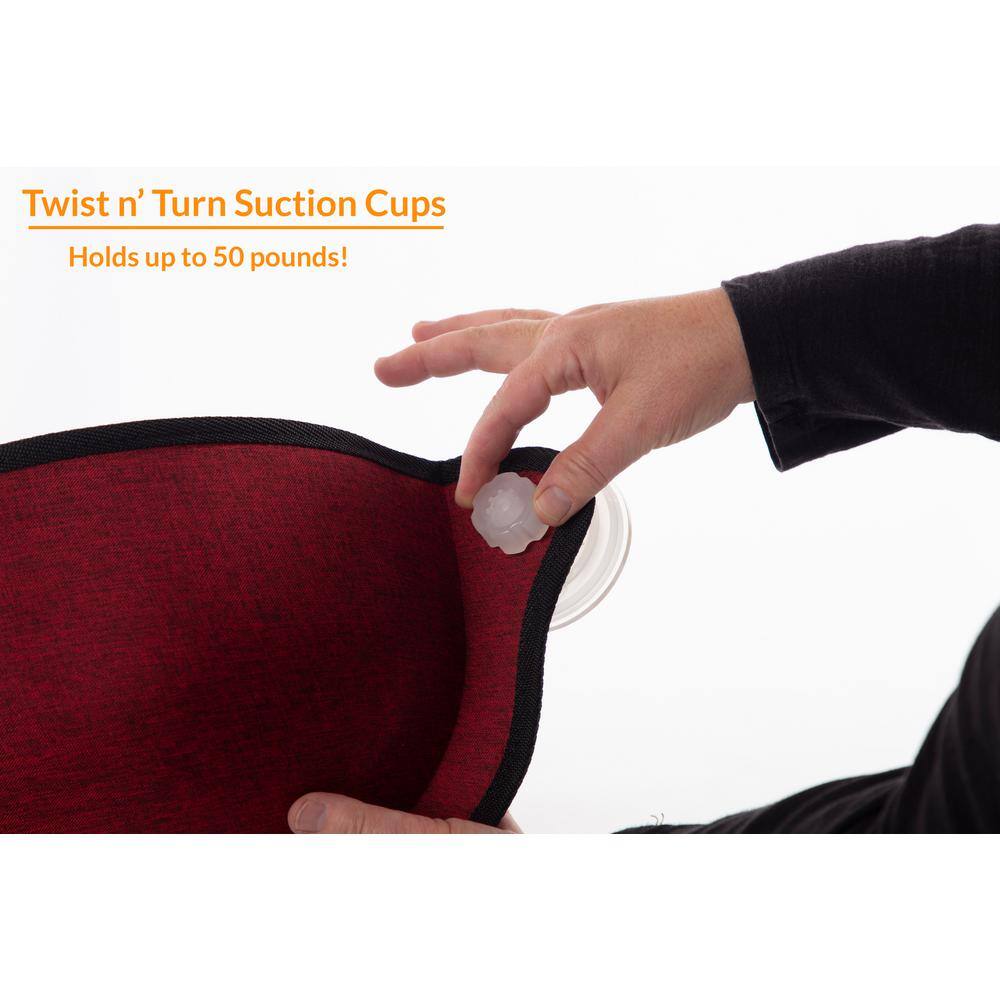 K and H Pet Products EZ Mount Small Classy Red Denier Window Bed