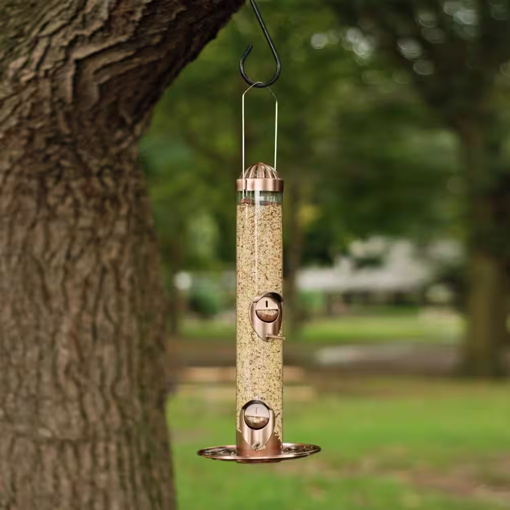 Perky-Pet 2-in-1 Copper Hanging Bird Feeder - 1 lb. Capacity