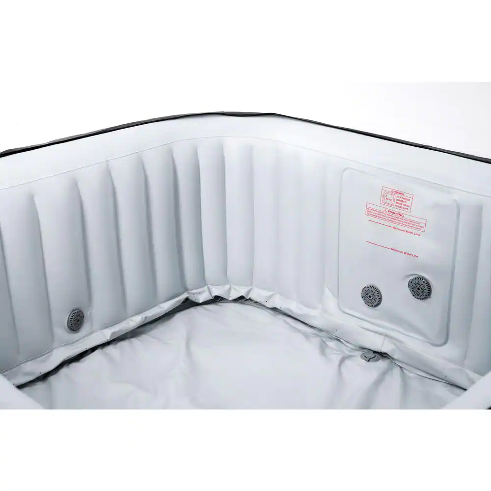 M SPA Premium Series SOHO 6-Person 132 Air Bubble Massage Inflatable SQUARE Hot Tub Integrated ONE Unit Child Safety Lock