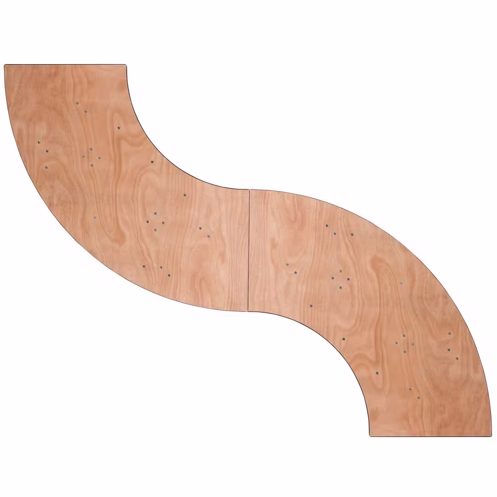 None 48 in. Natural Wood Tabletop Metal Frame Folding Table