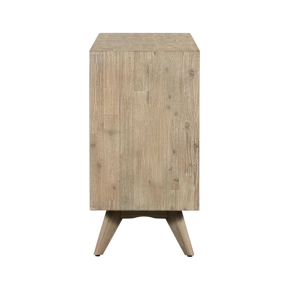 Armen Living 6-Drawer Baly Summer Gray Acacia Mid-Century Dresser