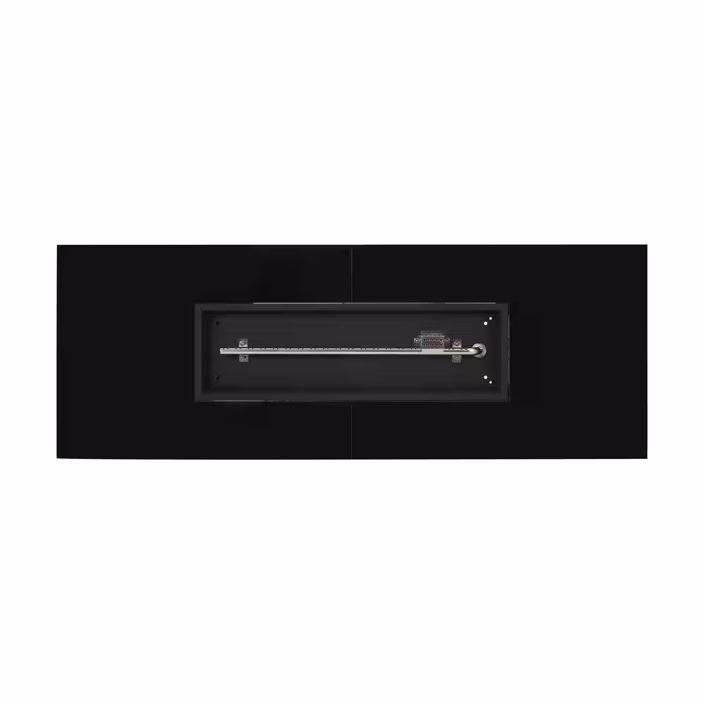 Noble House Adio 16 in. x 20 in. Rectangular Concrete Propane Fire Pit in Light Grey with Tank Holder