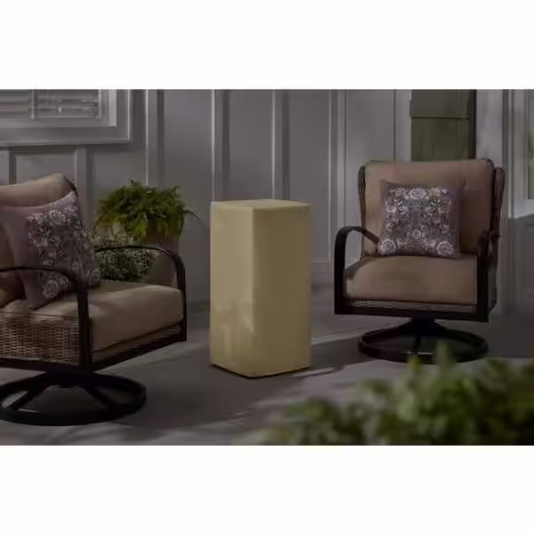 Hampton Bay 29 in. W x 11.8 in. H Square Stacked Stone Fire Column