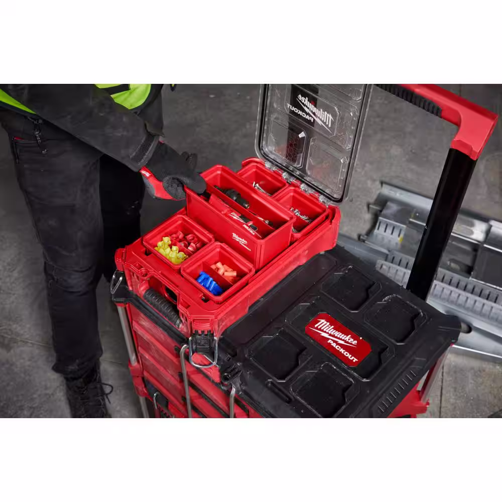 Milwaukee PACKOUT Large Bin Set with PACKOUT Large Wall Plate (2-Pack)