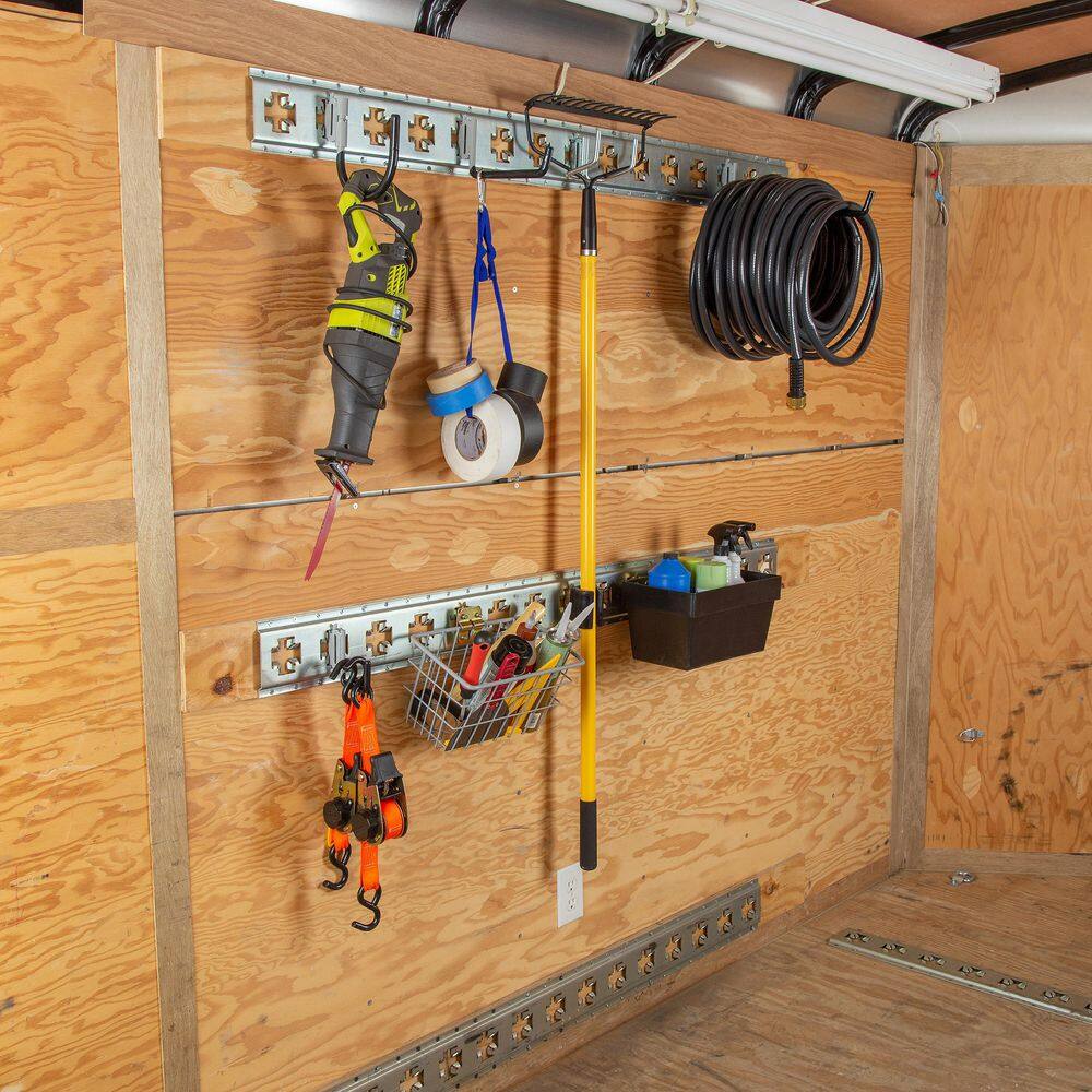 CargoSmart Grey Powder Coated Premium Extra-Long Extended Single Arm Hook (1-Pack)