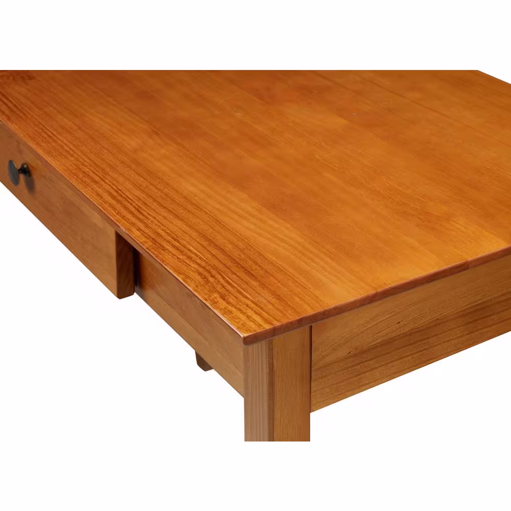 Camaflexi Shaker 36 in. Rectangular Cherry 1-Drawer Writing Desk