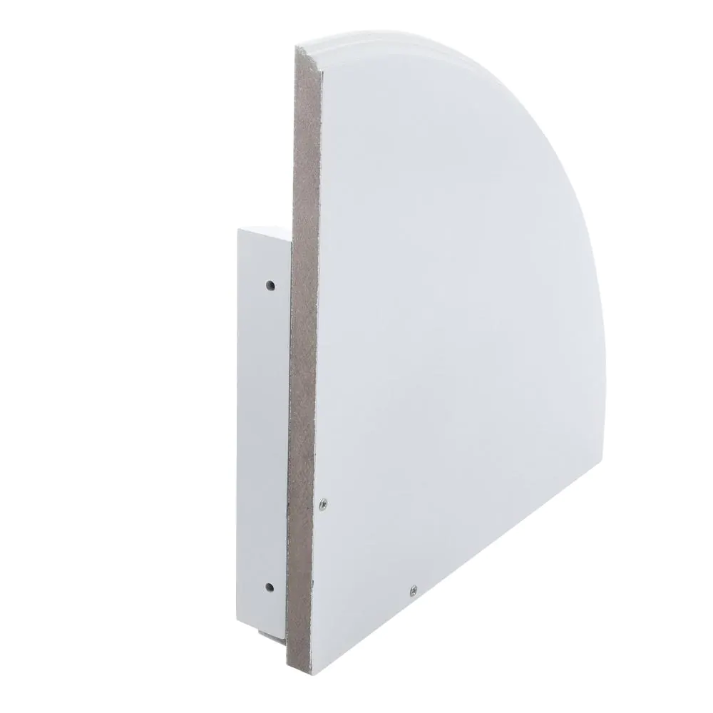None 12 in. W x 12 in. D White Floating MDF Corner Decorative Wall Shelf