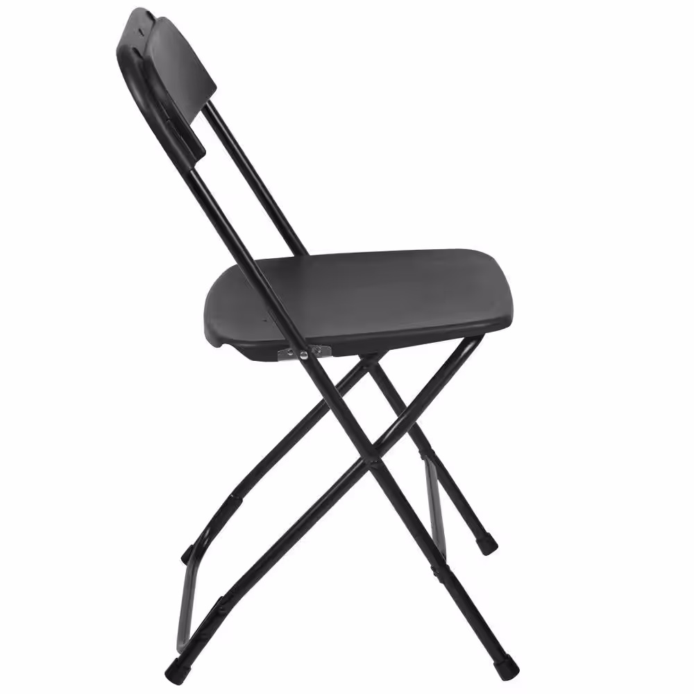Carnegy Avenue Black Metal Folding Chair (Set of 10)