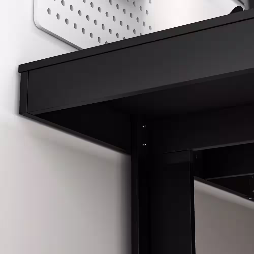 FUFU&GAGA 86.6 in. Width, Retangular Black Walnut Wood Writing Desk Office Commercial Desk Computer Table, Meeting Table