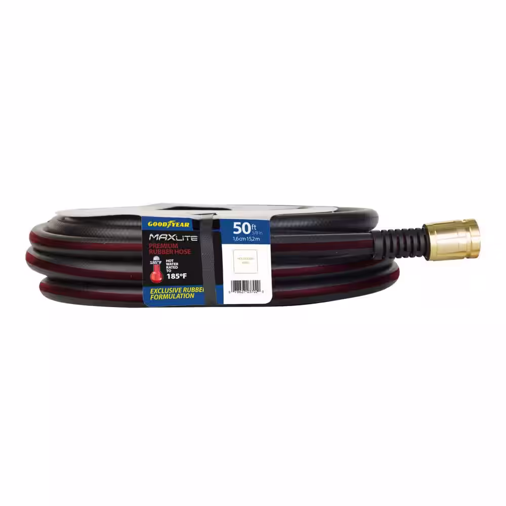 Goodyear MAXLite 5/8 in. x 50 ft. Premium Duty Rubber+ Water Hose