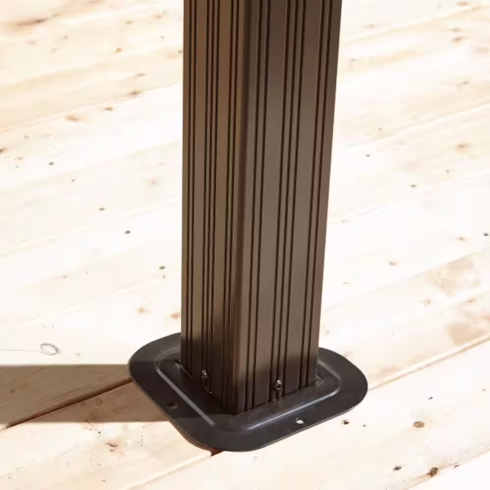 Sojag Genova 12 ft. x 16 ft. Dark Brown Rustproof Aluminum Framed Gazebo