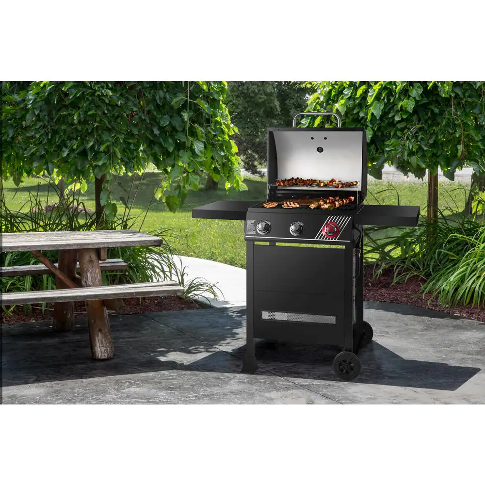 Dyna-Glo 3-Burner Propane Gas Grill in Matte Black with TriVantage Multi-Functional Cooking System
