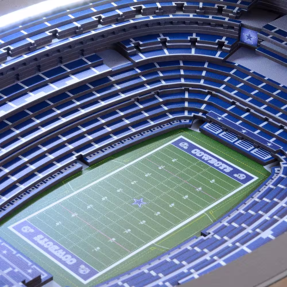 YouTheFan NFL Dallas Cowboys 25-Layer StadiumViews Lighted End Table - AT&T Stadium