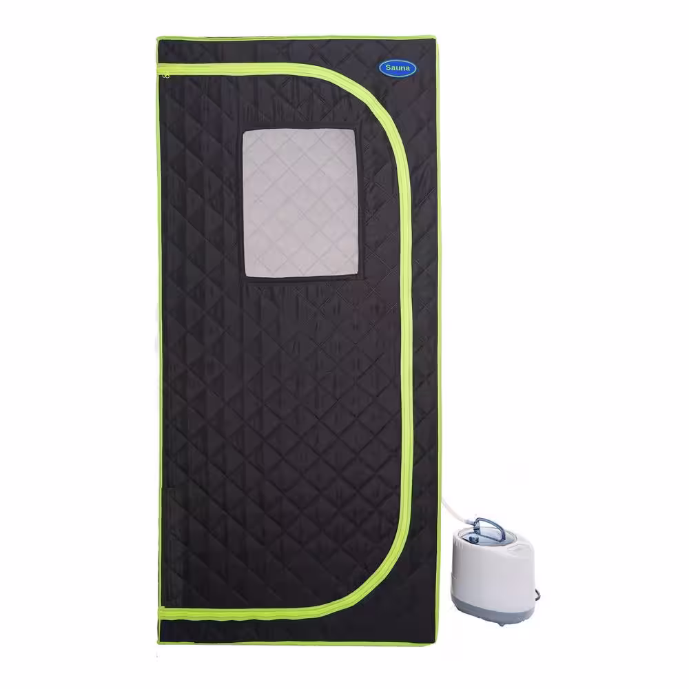 None 1-Person Steam Plus full-body Sauna with Foldable Chair