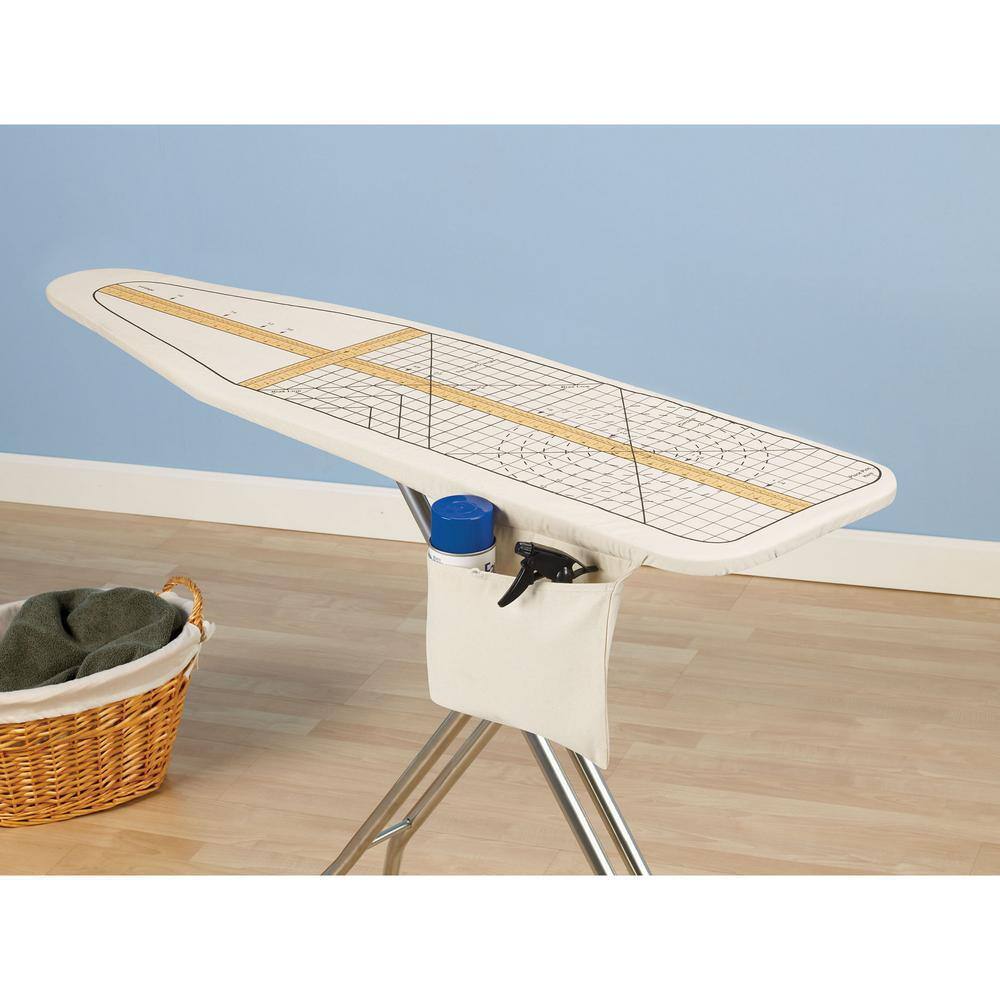 HOUSEHOLD ESSENTIALS Cotton Sewing Guide Print with Sewing Measurments Ironing Board Cover and Pad