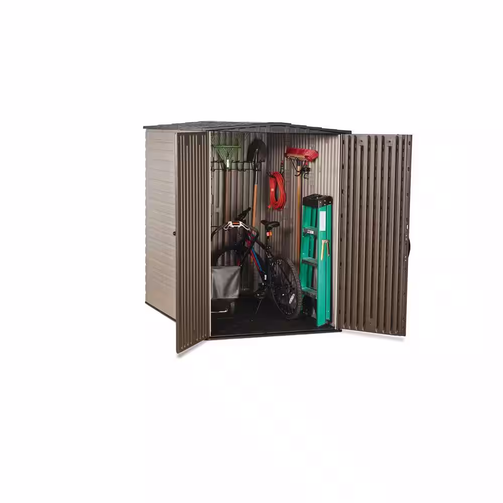 Rubbermaid Big Max 6 ft. 3 in. x 4 ft. 8 in. Resin Storage Shed