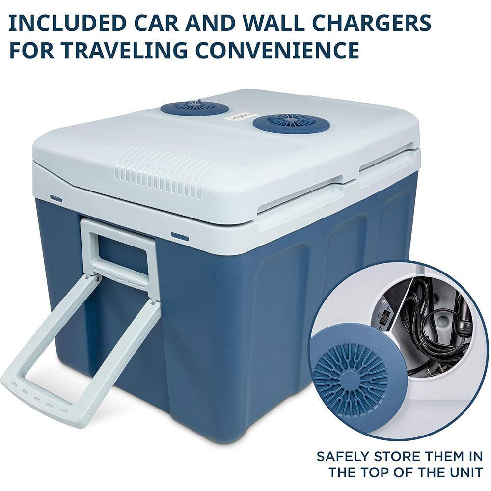 Ivation Electric Cooler (45 L), Thermoelectric Cooler, 12V Cooler and Car Fridge