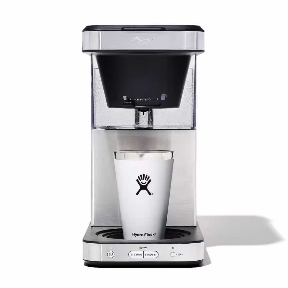 OXO 8-Cup Stainless Steel Brew Coffee Maker with Single-Serve Capability