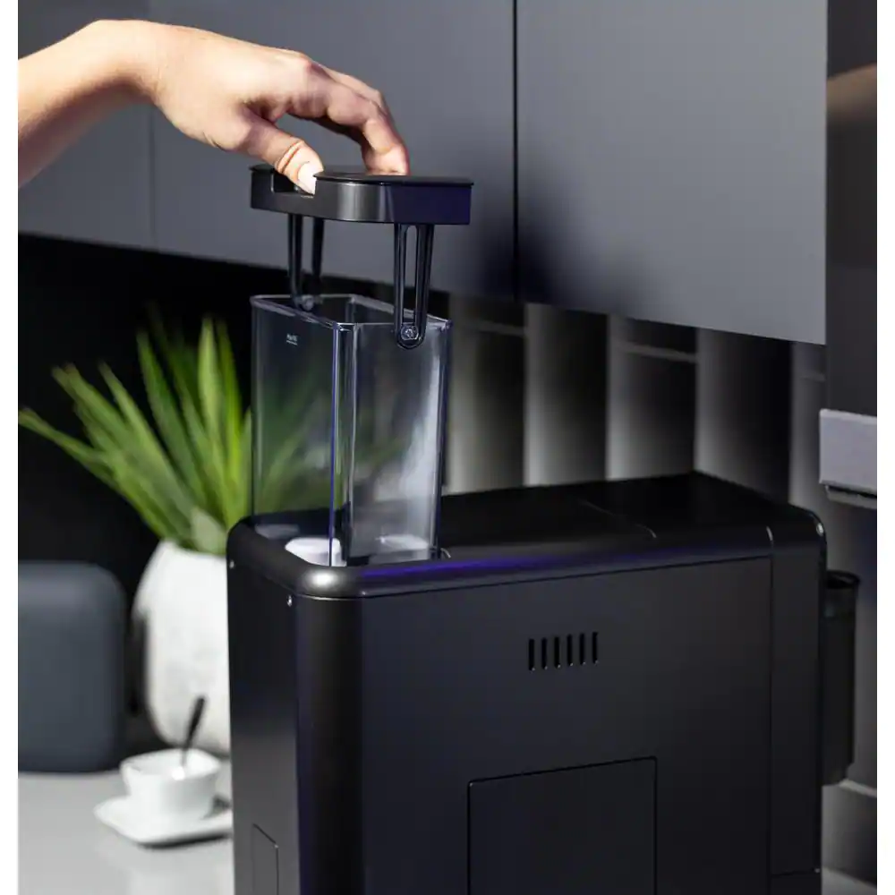 GE Profile 1- Cup Automatic Espresso Machine in Black with Built in Grinder, Frother, Frothing Pitcher, and WiFi Connected