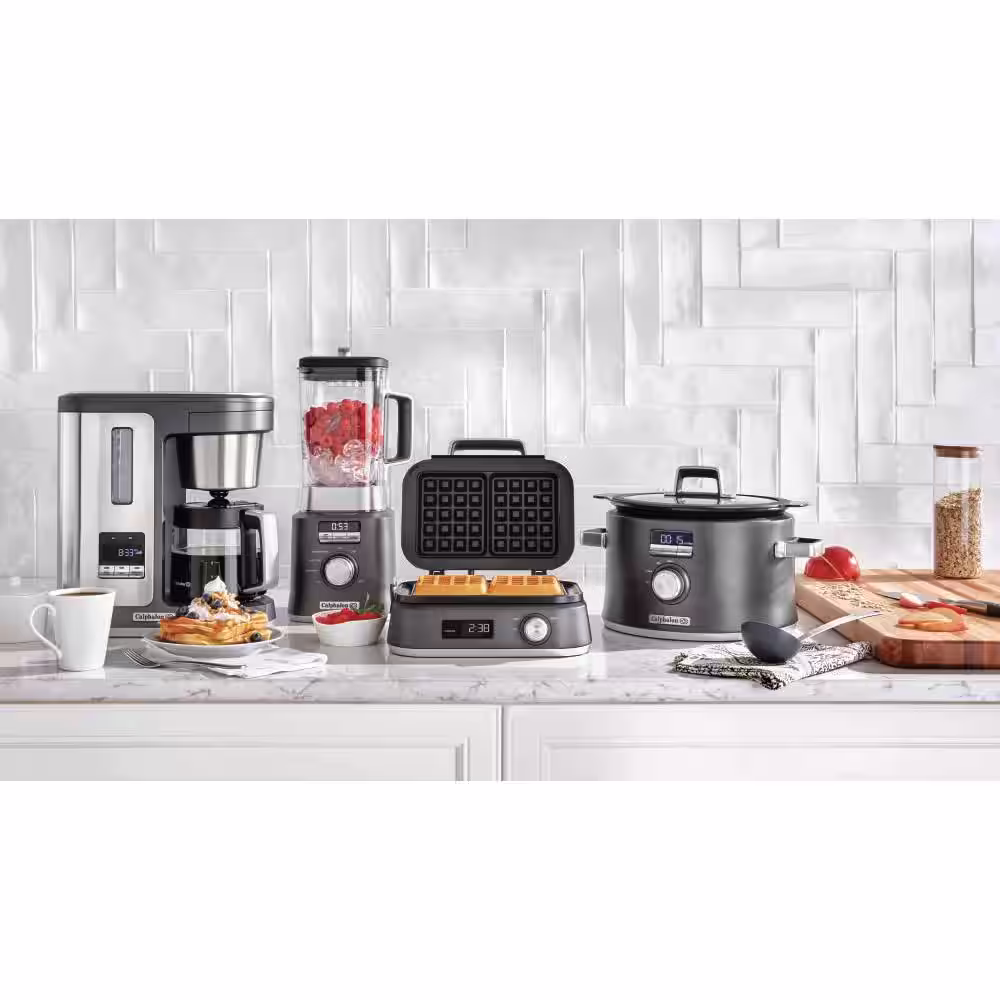 Calphalon Digital Saut 5.3 Qt. Stainless Steel Programmable Slow Cooker with Automatic Keep Warm Function