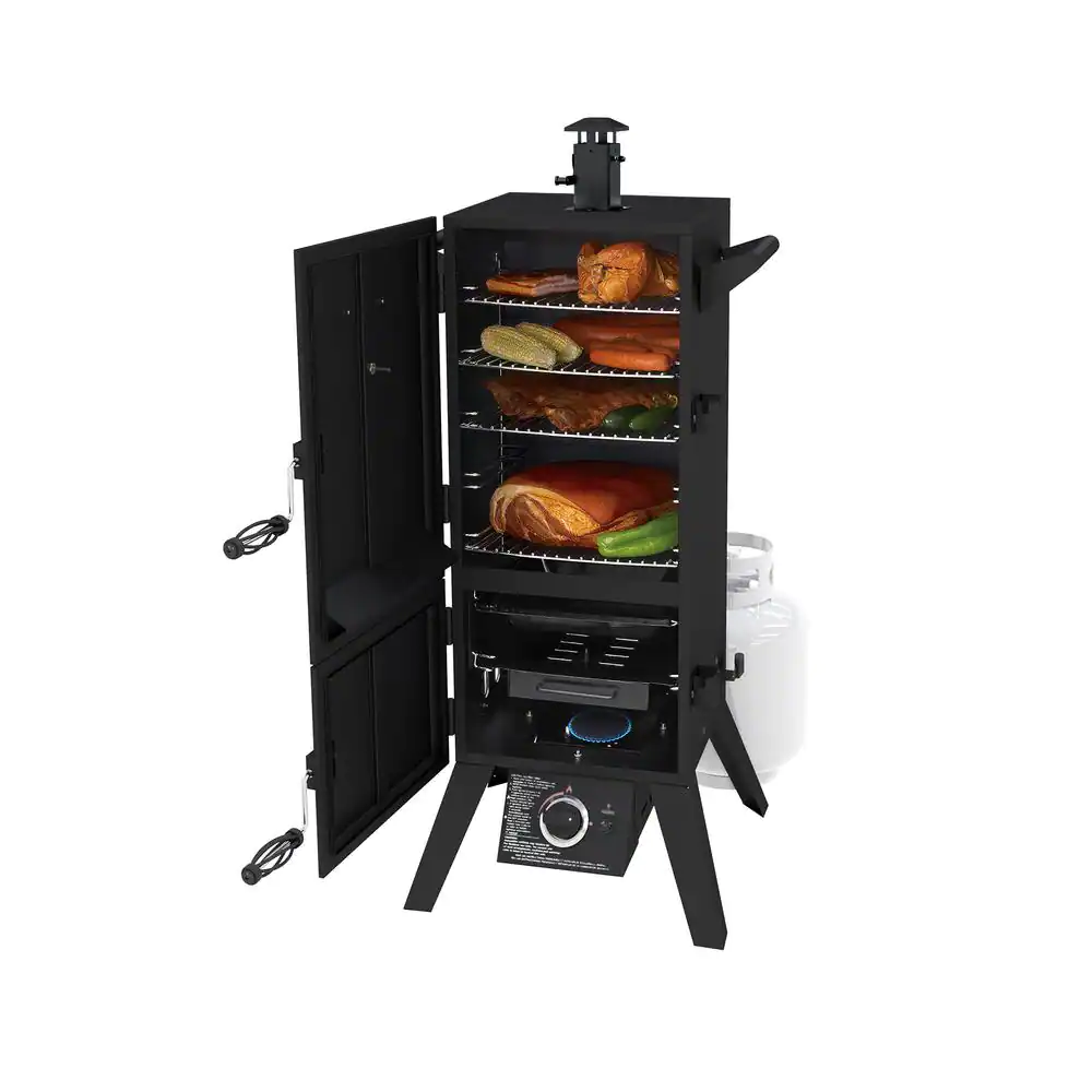 Dyna-Glo Vertical Double Door Propane Gas Smoker