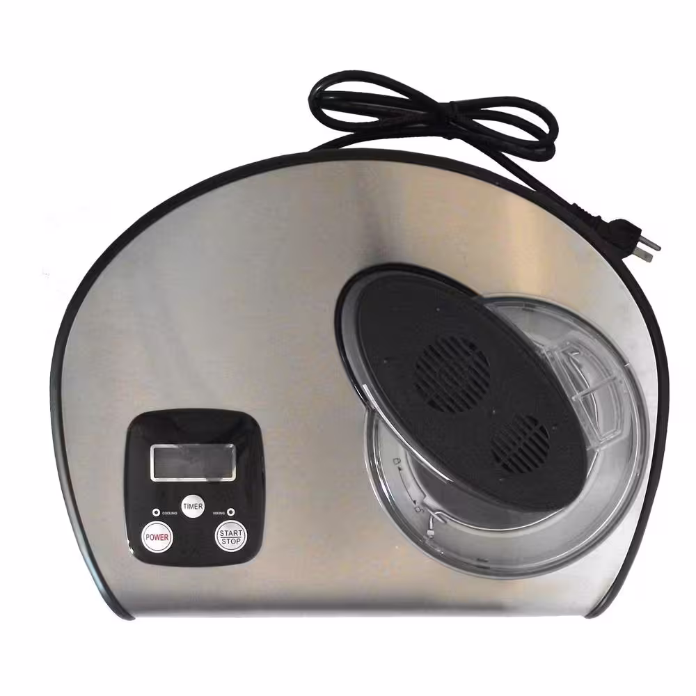 SPT 1.5 qt. Stainless Steel Ice Cream Maker with Self-Cooling System