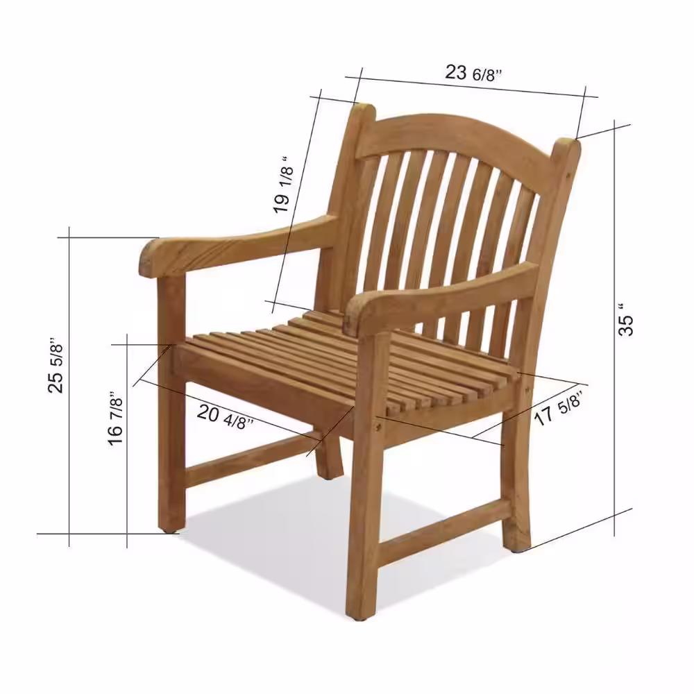 Amazonia Oslo 7-Piece Teak Patio Dining Set