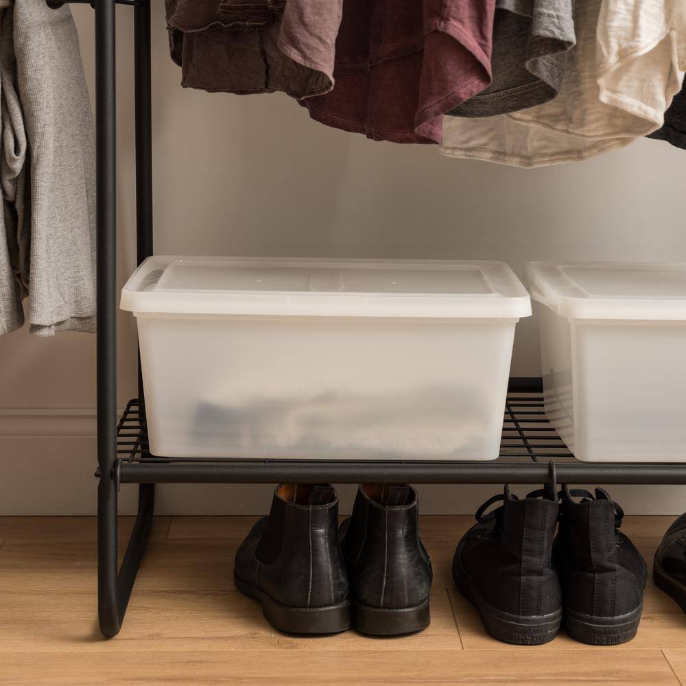 IRIS Black Metal Clothes Rack 54.92 in. W x 596 in. H