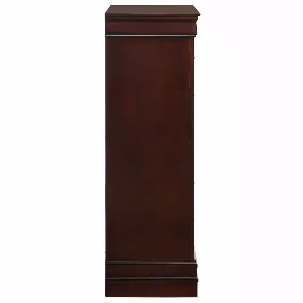 Picket House Furnishings Ellington 5-Drawer Chest in Cherry