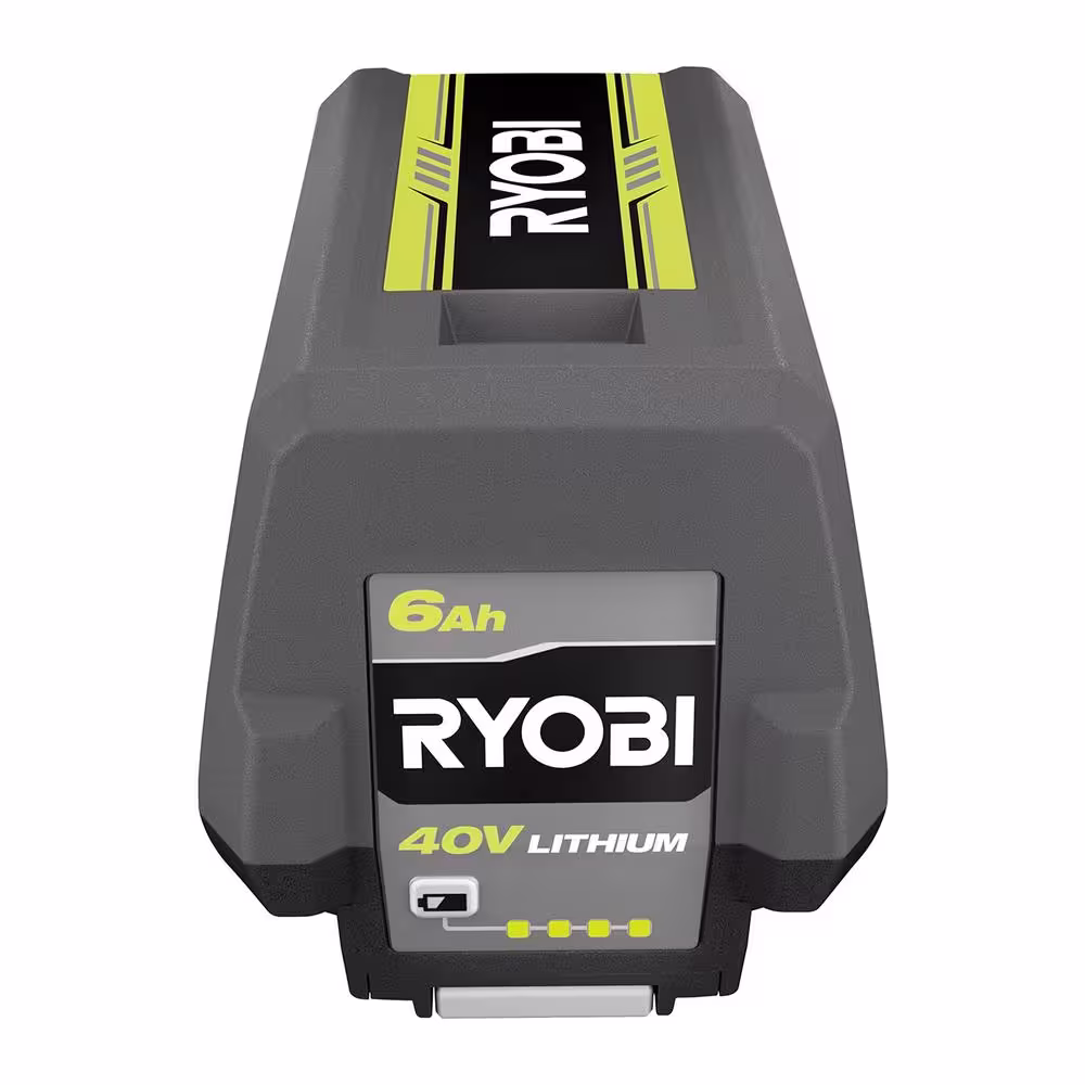 RYOBI 40V Lithium-Ion 6.0 Ah High Capacity Battery and Rapid Charger Starter Kit (2-Batteries)