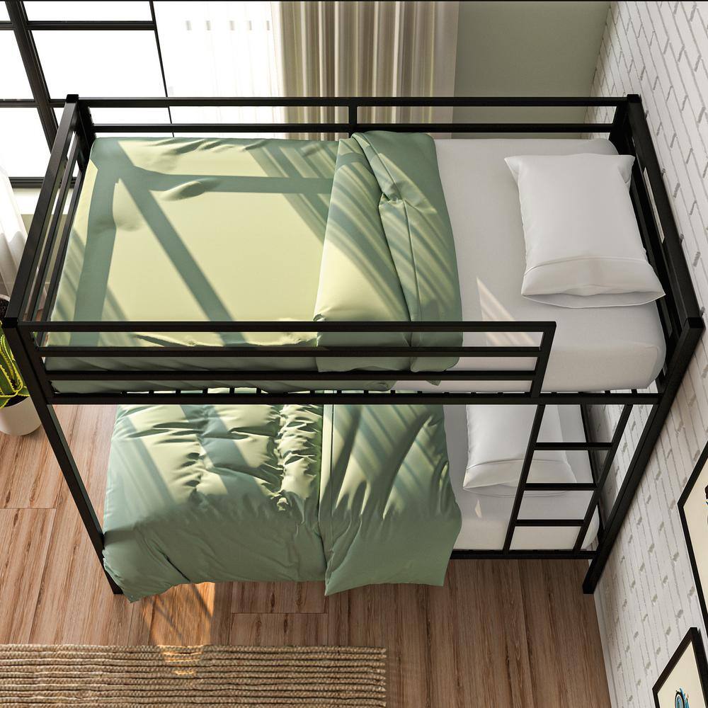 SAUDER Boulevard Cafe Black Twin Metal Bunk Bed