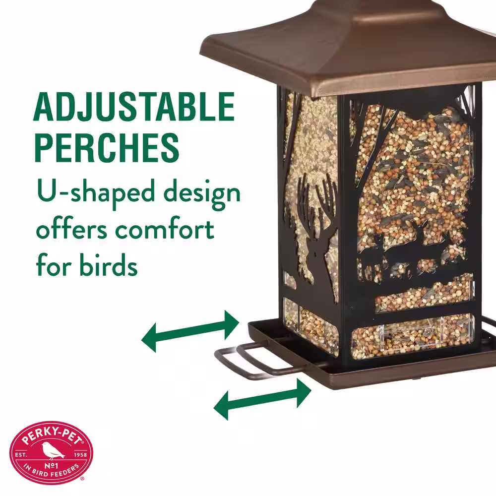 Perky-Pet Wilderness Lantern Hanging Bird Feeder - 2 lb. Capacity