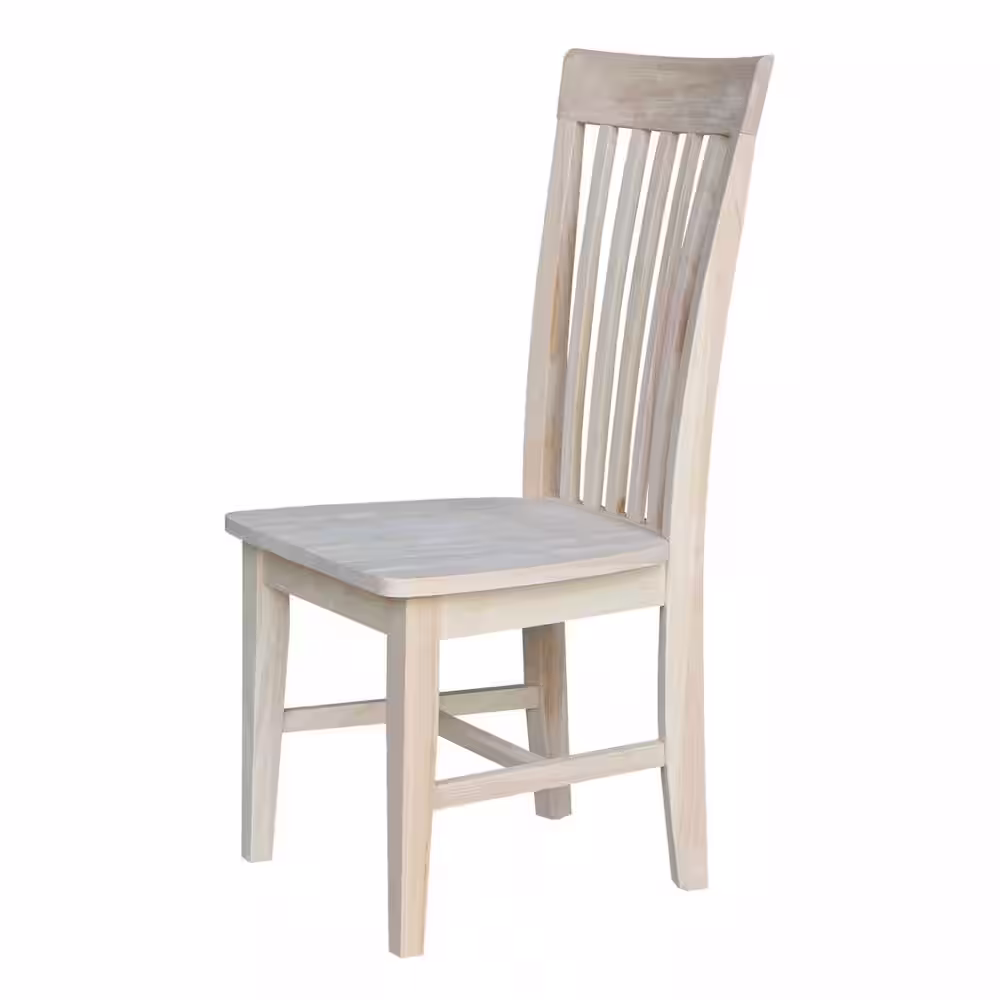 International Concepts Unfinished Wood Mission Dining Chair (Set of 2)