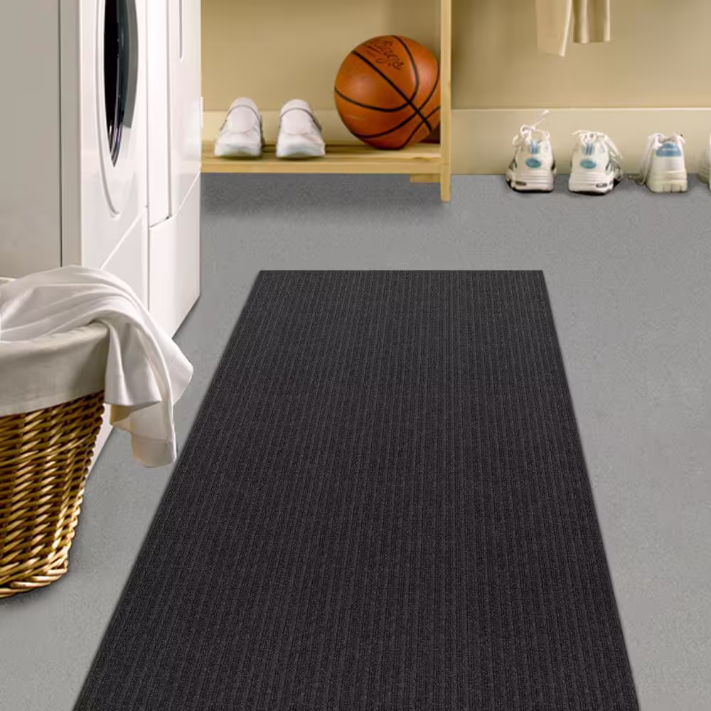 TrafficMaster Charcoal 2 ft. 2 in. x Your Choice Length Stair Runner