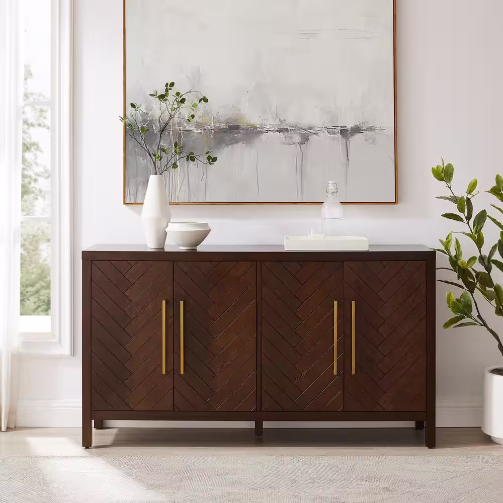 CROSLEY FURNITURE Darcy Dark Brown Sideboard