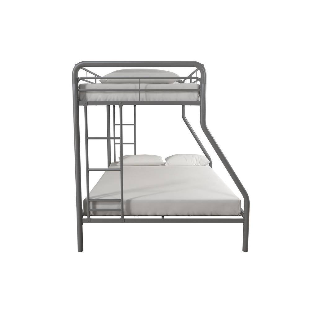 DHP Cindy Silver Twin over Full Metal Bunk Bed