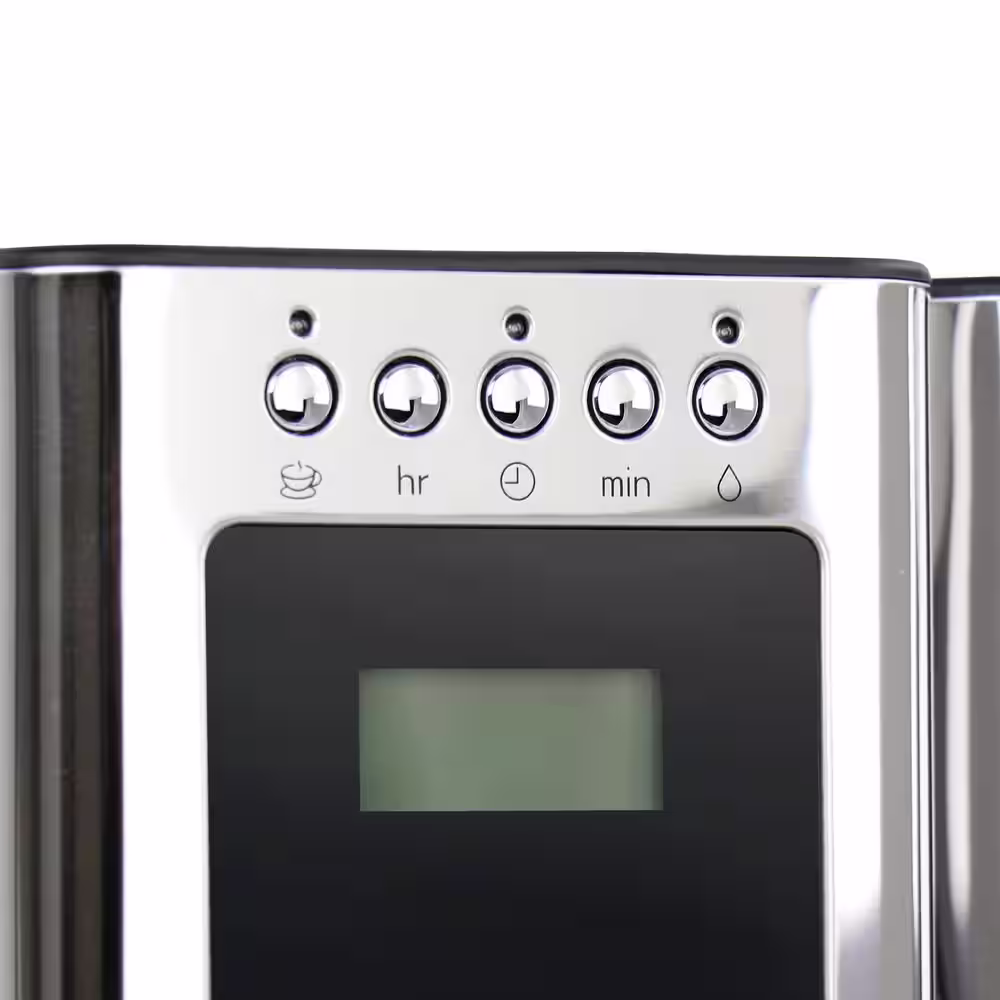 Russell Hobbs Glass 8-Cup Coffee Maker in Black and Stainless Steel