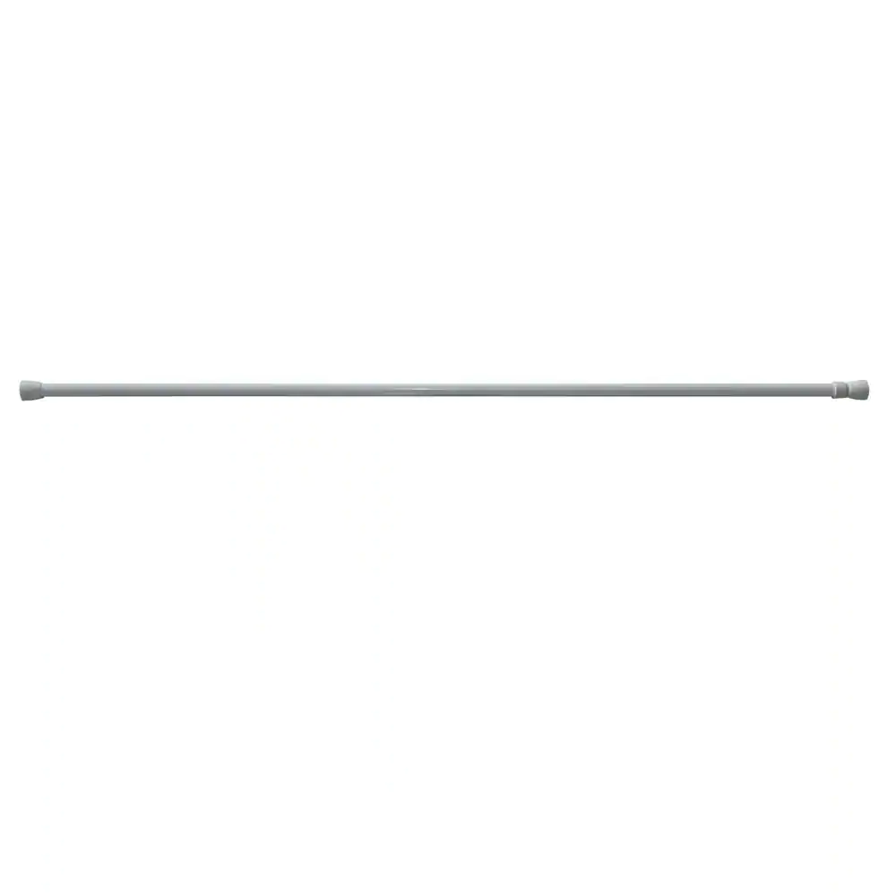 None 28 in. - 48 in. Tension Curtain Rod in White