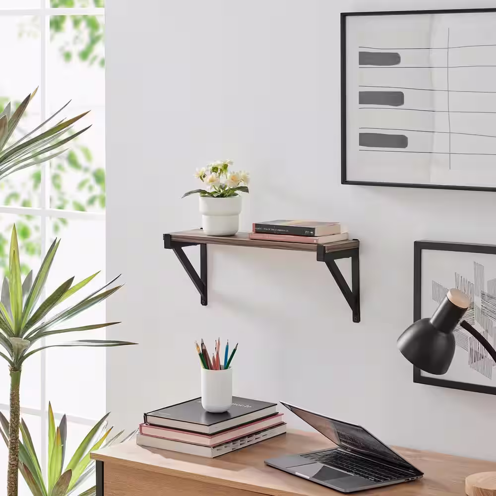 DANYA B Genoa Shelf on Triangular Bracket