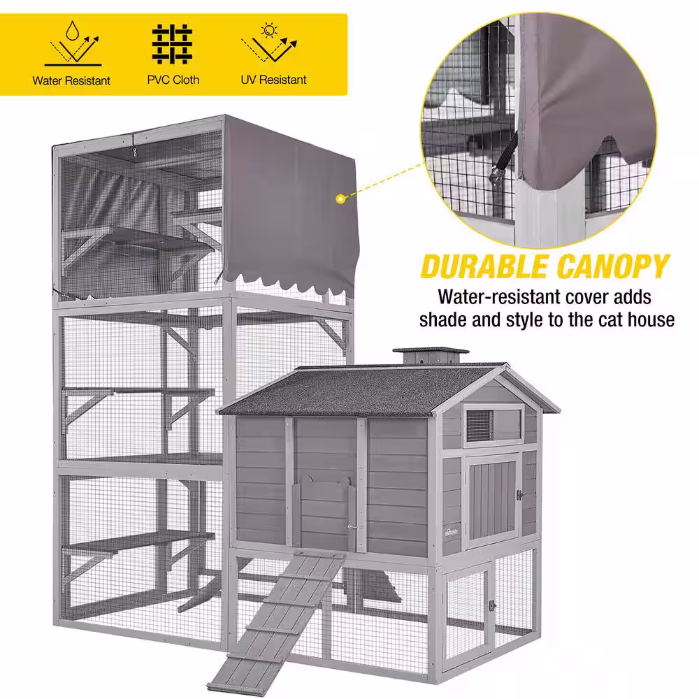 None Large Cat Enclosure, Vertical Climbing Enclosure